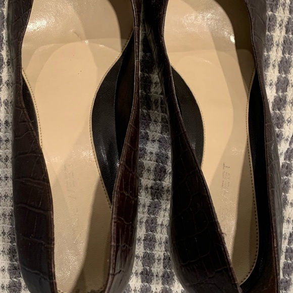 Nine West,size 9M, 3 inch, heel, leather, brown, - Picture 2 of 9